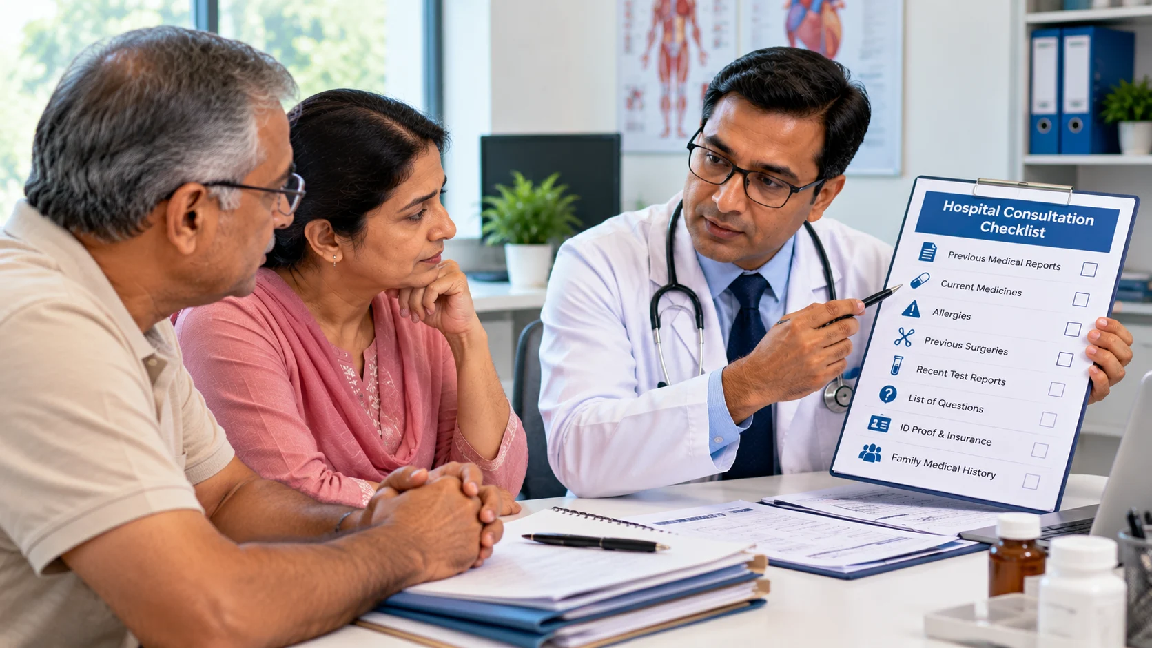 what to bring to a hospital consultation